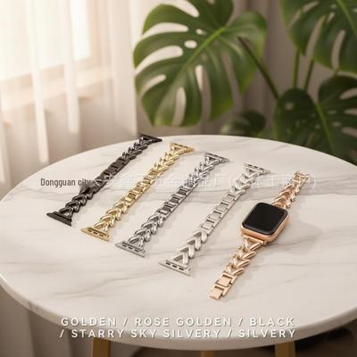 Apple iWatch 10ης Γενιάς Λεπτό Μεταλλικό Λουράκι V-Chain για Γυναίκες