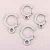 2Pcs Heavy Duty Stainless Steel Key Ring Spring Snap Hook Carabiner for Outdoor Sports Backpack