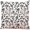 Decorative Square Throw Pillow Covers Music Musical Note Treble Clef Couch Sofa Bed Pillow Covers Cushion Cases 18x18 Inch