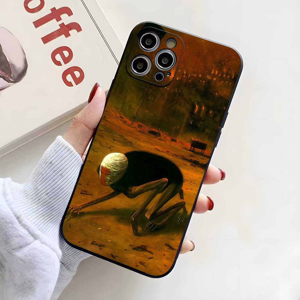 Z-ZdzislawBeksinskis Art Phone Case For IPhone 17 Pro Max 16 15 14 Pro Max 13 11 X Xs Xr 8 7Plus Silicone Cover