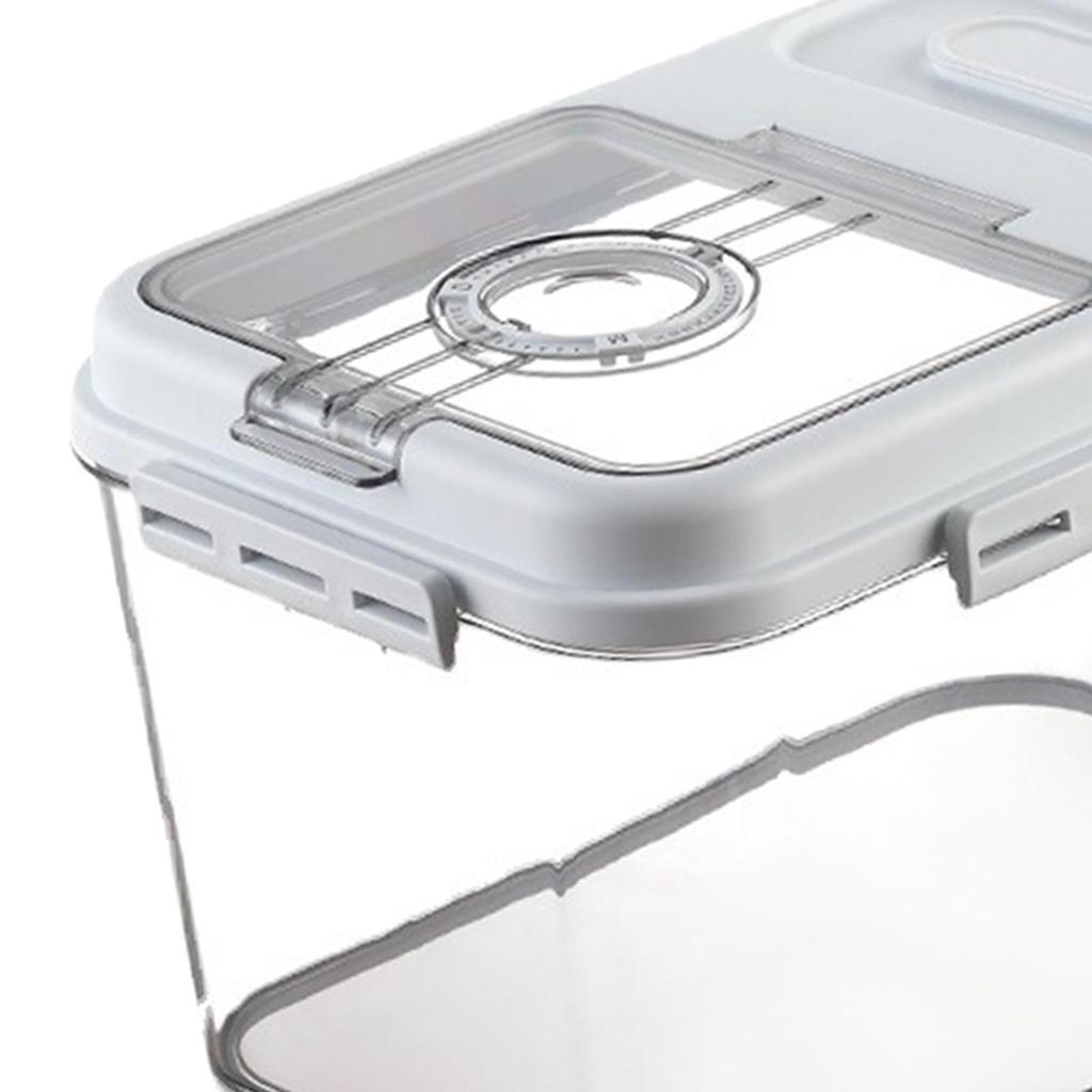 Clear Rice Storage Container Pantry Organization for Household Nuts Kitchen 66Lbs