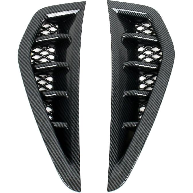 

for Dodge Ram 1500 TRX 2021-2023 Carbon Fiber Black Side Door Air Vent Fender Cover Trim 2pcs Car Accessories углеродного волокна черного