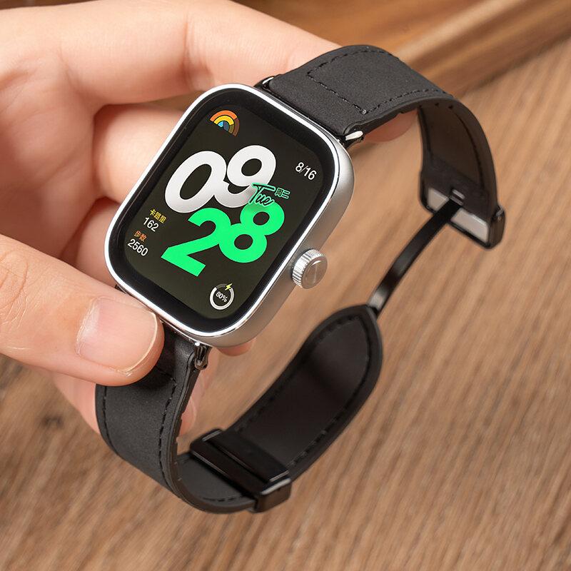 

Для Xiaomi Redmi Watch 4 5 Ремешок Магнитный Браслет Ремешок для часов Для Mi Band 8 Pro Силиконовый Браслет Заменяемые Аксессуары Correa Redmi Watch 4 5 чёрный