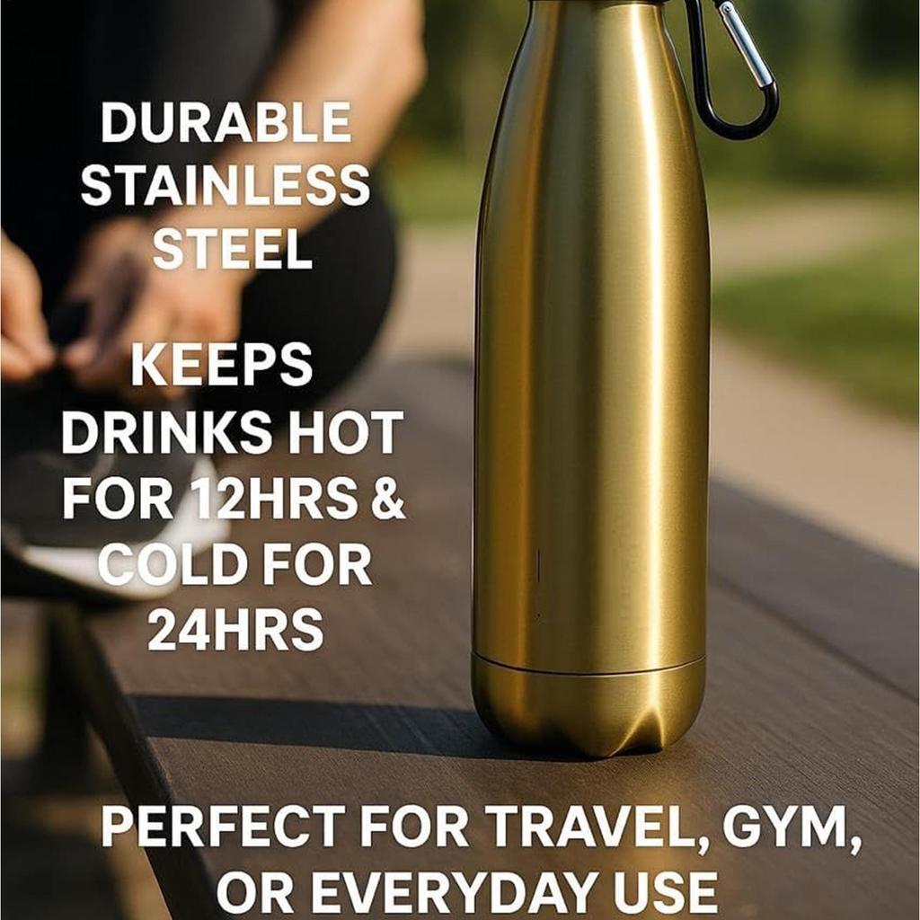 Water Bottle Stainless Steel Cup With Hiding Storage Insulated Stainless Steel Water Bottle With Hiding Compartment For School
