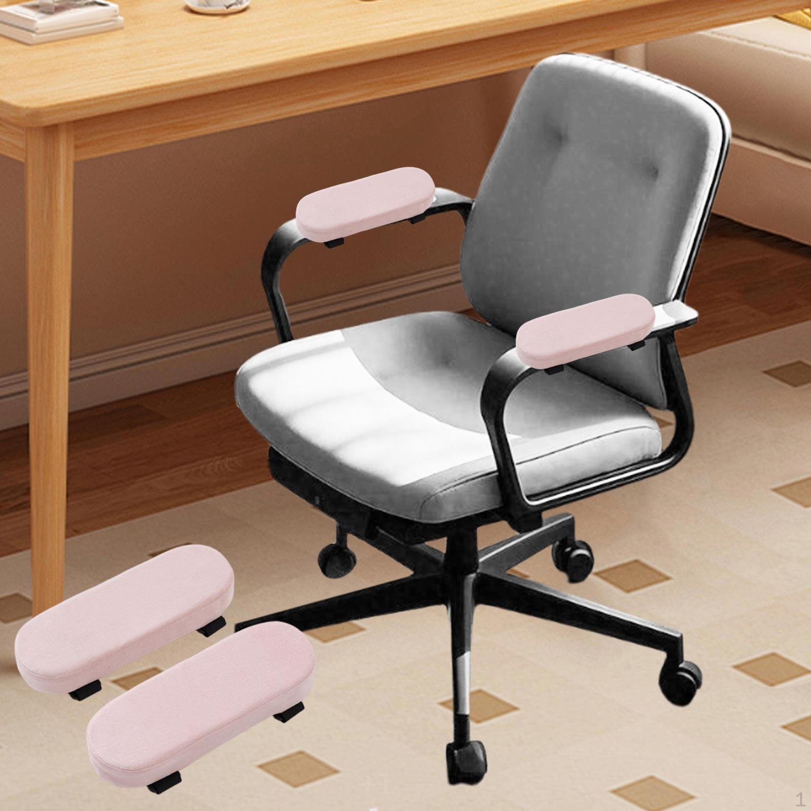 1 пара подушек подлокотников для офисного кресла удобные мягкие игровые подушки для офиса дома розовый 1190₽