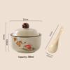 Chinese Retro Ceramic Single-Serve Stew and Soup Pot with Lid