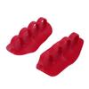 Non Slip Workout Grips Rubber Deadlifts Palm Protectors Pull Up   Ergonomic Finger Sleeve Pads Gym Fitness Gloves for Men Women Training Red