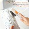 Multi-Function Shoe Brush with Built-In Liquid Dispenser - Soft Bristle, Long Handle, Press-Type Cleaning Tool for Effortless Home Shoe Care