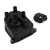 Distributor Cap and Rotor Kit 30102PT2026 Black Ignition Distributor Cap Rotor Set Replacement for Integra Del Sol