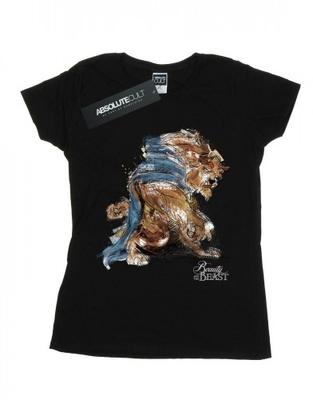 Womens/Ladies Beauty And The Beast Beast Sketch Cotton T-Shirt