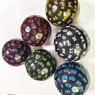 New 100 Sided Number Dice Numbers 1-100 Dice Multi Sided D100 Large Ball Dice Game Collectible Dice Teaching Props Board Game