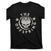 European Sizes The Offsprings Logo Band T-Shirt - Black Casual Crew Neck Short Sleeve Graphic Print Tee