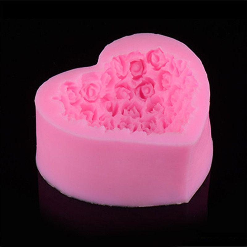 3d Rose Flower Baking Maker Tool Silicone Fondant Cake Chocolate Sugarcraft Mold