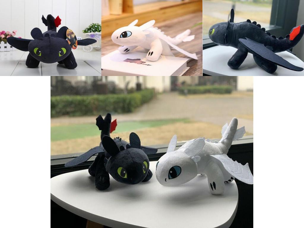 Wie man einen Drachen trainiert Ohnezahn Nachtschatten Weiches Plüschtier 20cm 25cm 35cm 45cm 65cm Pädagogisches Geschenk Für Kinder