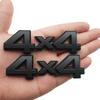 2 Stück 4x4 Aufkleber Kotflügel Heckklappe Emblem Abzeichen 3D Namensschild Kofferraum 3D Erhöht Starker Klebstoff Ersatz für Universelle Autos (Alles schwarz)