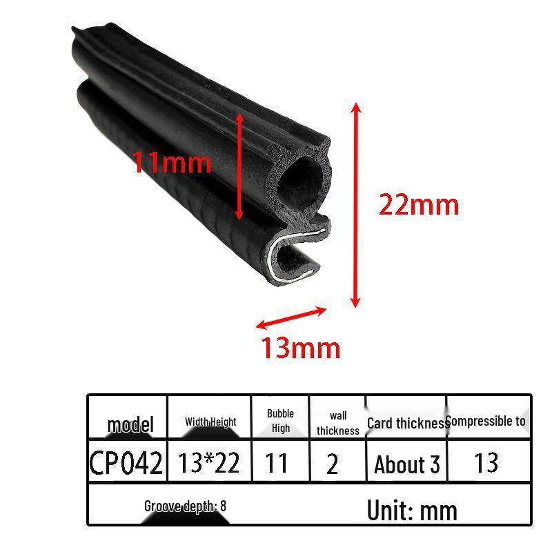 Customizable EPDM U-Shaped Rubber Sealing Strip for Electrical Cabinets and Car Doors