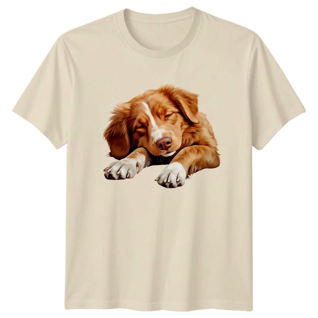 Sleeping Dog Puppy Dogs Animals Unisexs TShirt Unisexs Tee Graphic Unisex Top