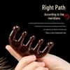 Acupressure Gua Sha Five-Tooth Therapy Comb for Head, Neck, Face, and Eyes