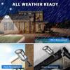 Lampă solară de exterior super luminoasă 43 LED Lampă de perete impermeabilă Lampă solară de exterior Lanternă solară de grădină