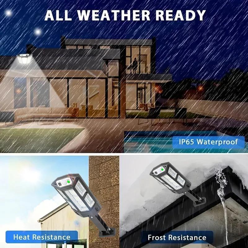 Lampă solară de exterior super luminoasă 43 LED Lampă de perete impermeabilă Lampă solară de exterior Lanternă solară de grădină