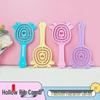 Portable Hollow Comb for Curly Hair - Cute and Lightweight for Women's Dormitory Use
