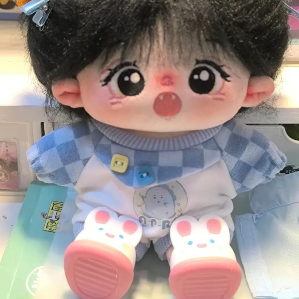 Jumpsuit Baumwollpuppenkleidung Outfit Plüschpuppenkleidung 20cm Baumwollpuppenkleidung Kindermädchenspielzeug