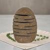 Natural Riverstone Candle Holder – Standing Stone Cut (10x13x22cm)