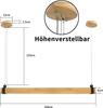 Lampe à suspension LED - NETTLIFE - 100 cm - Bois clair - Dimmable - Style scandinave