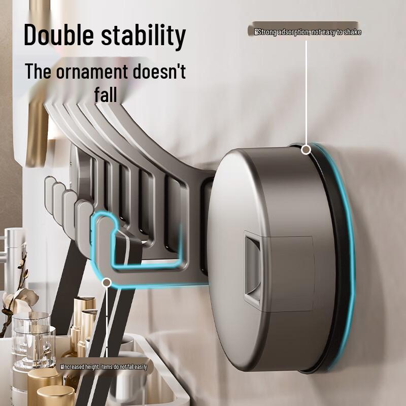 DANLE No-Drill Wall Mount Hook Rack