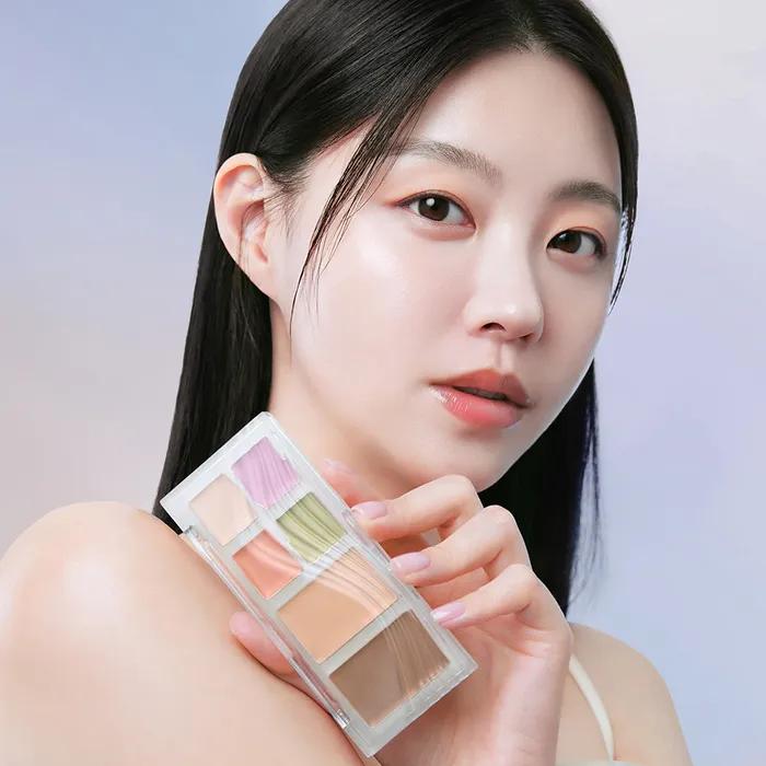 [Tone Correcting/Blemish Covering/Contouring] 6 Multicolor Breathing Concealer Palette (No. 21/No. 23)