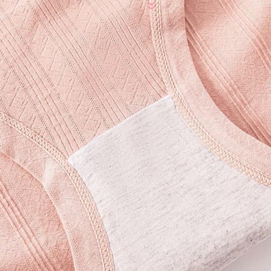 Dámské bavlněné spodní prádlo Dámské měkké strečové kalhotky s kontrolou bříška Vysoký pas Krajkové Hipster Plné krytí Kalhotky