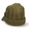 Adidas Cable Visor Knit Cap with Custom Order ADM BOS AC OSLO Brim, (53 Green)
