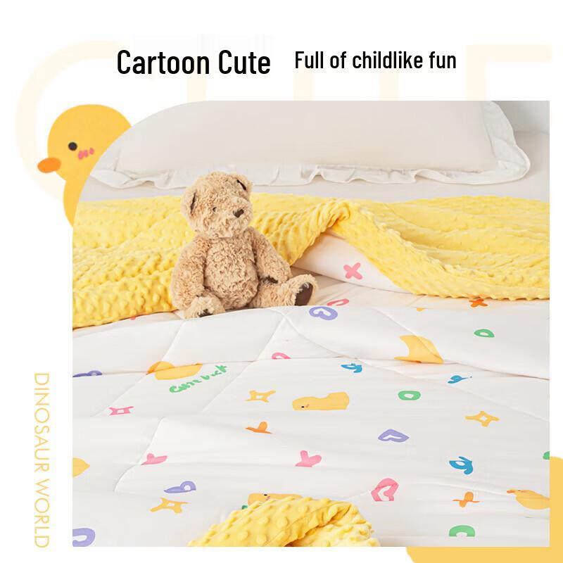 Dohia Love You Duck Minky Dot Spring/Autumn Quilt