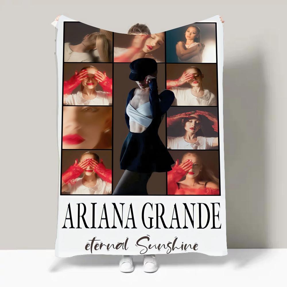 Singer A-Ariana G-Grande Hot Album Blanket Design Lightweight  For Dorms, Naps, Living Room, Office,Sofa,All-Season