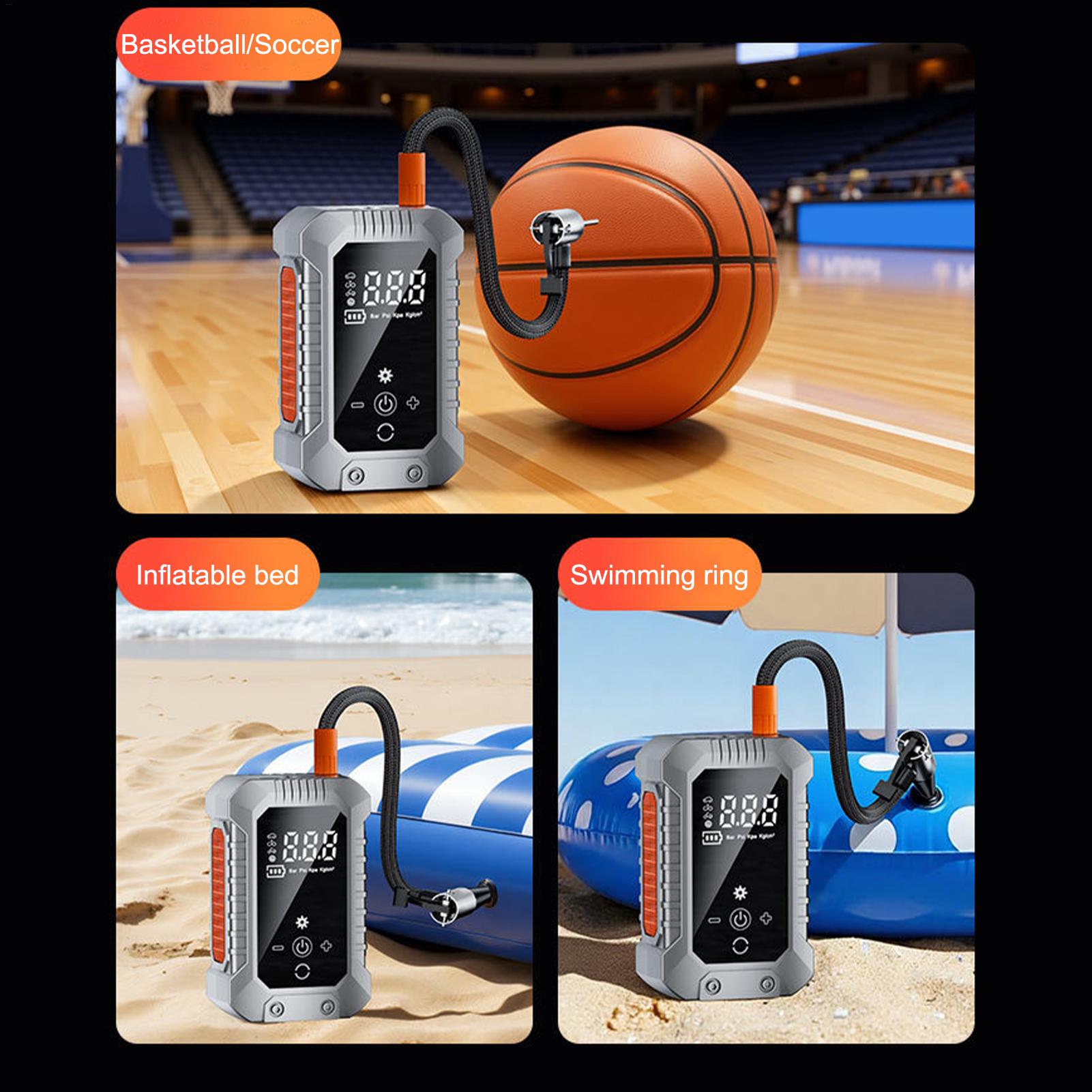 

Tire Inflator Cordless Rechargeable Auto Shut Off Car Tire Air Pump Portable Inflator For Bike Sedan SUV Balls Inflatable Toys China Mainland