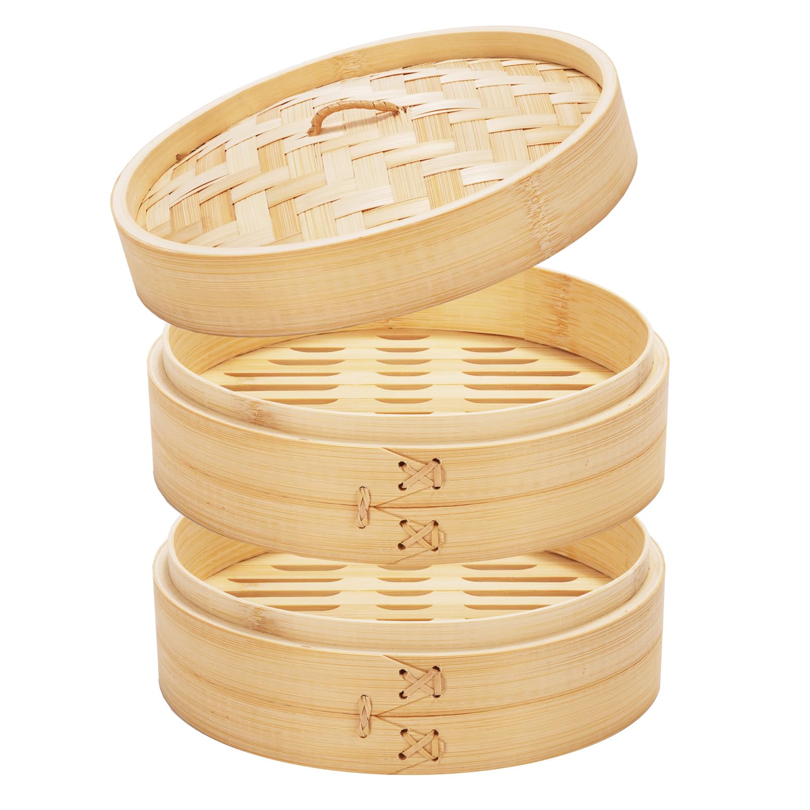 

Бамбуковая пароварка Monozu включает многоразовую подкладку для пароварки и крышку. Большая. Ручная работа. Китайская. Для паровой обработки. Здоровая. Простая в использовании. Даже для