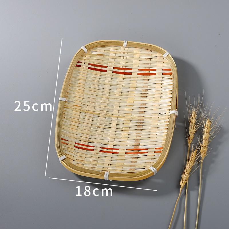 Bamboo Woven Pastry Trays, Small Baskets, Tea And Fruit Baskets, Traditional Chinese Handmade Baskets as the picture