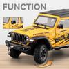 1/24 Jeep Wrangler Rubicon Off Road SUV Alloy Diecast Model Car Premium Home Trendy Toys Display Decorations Birthday Gifts Boy