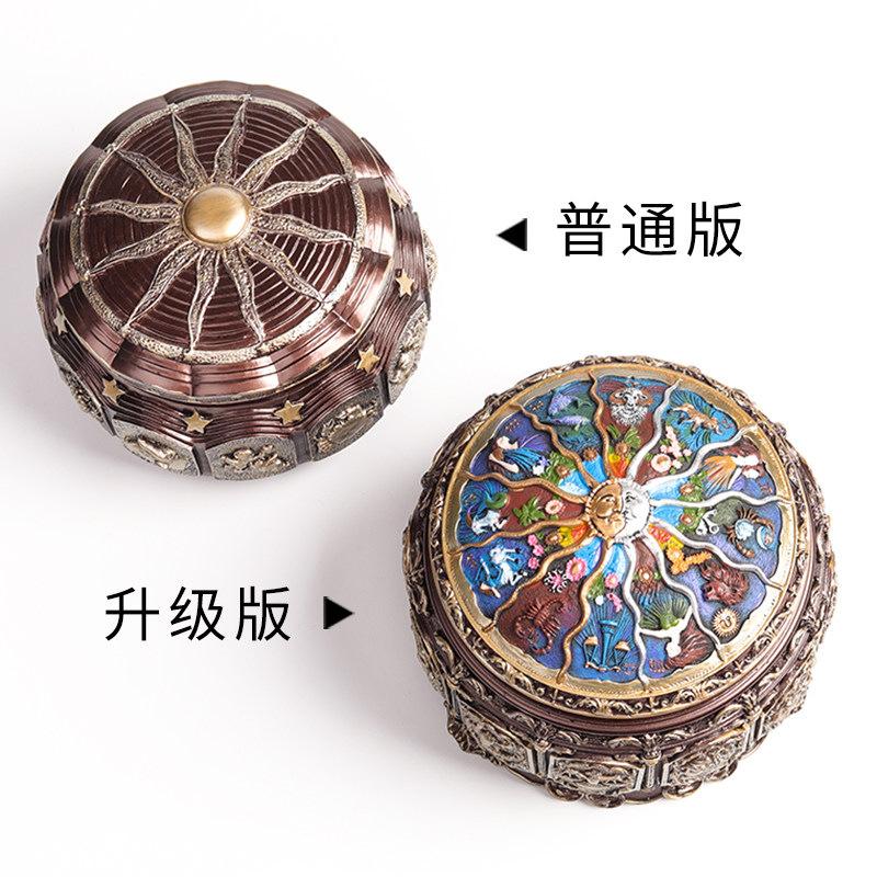 Diy Constellation Retro Music Box Music Box Creative Boutique Christmas Birthday Gift for Girls Spinning Glow