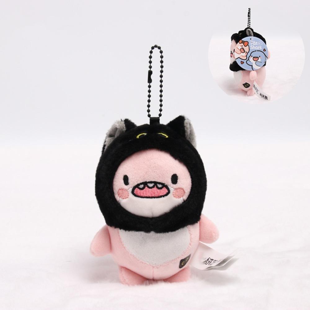Hanging Ornament Shark Plush Keychain Key Ring Decor Cartoon Shark Pendant  Birthday Gifts