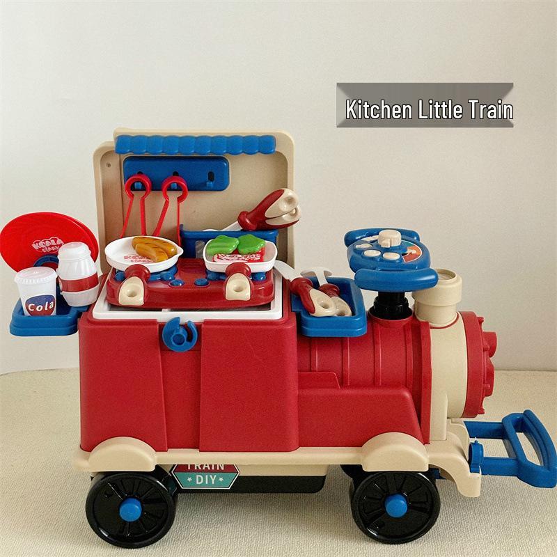 

Многофункциональный музыкальный поезд и кухонный игровой набор для детей 3-6 лет