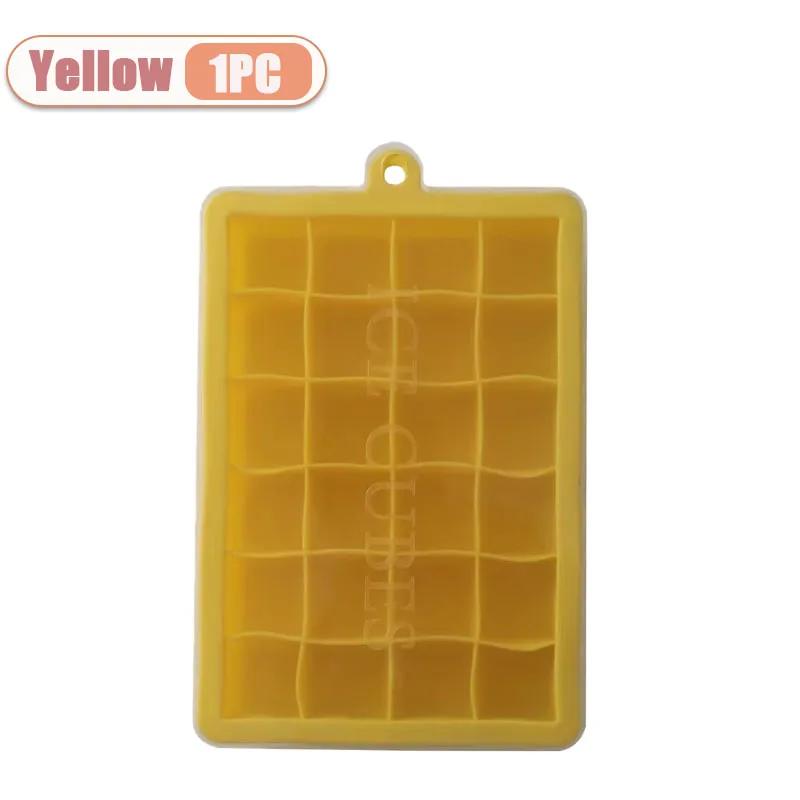 1-4PCS Silicone Ice Cube Tray 24 Cavity Square with Lid for Home Use Ice Making Tools Cold Drink DIY Ice Cream Moulds