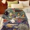 Artist O-Owen D-Davey Throw Flannel Throw Blanket, Lightweight Cozy, Durable Washable cute Cool