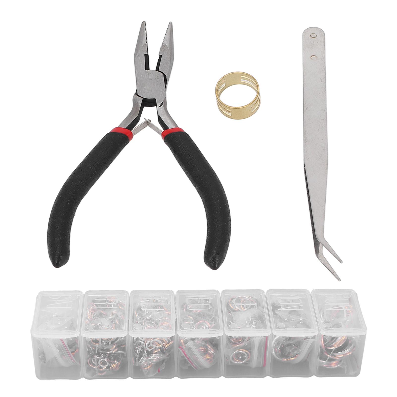 

DIY Jewelry Finding Kits Single Ring Opening and Closing Ring Set Jewelry Material Package Mixed Color