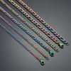 Chaîne Figaro Colorée Vintage Large de 3 mm / 4,5 mm / 6 mm pour Collier Homme et Femme Accessoires de Bijoux en Acier Inoxydable Choker Cadeau