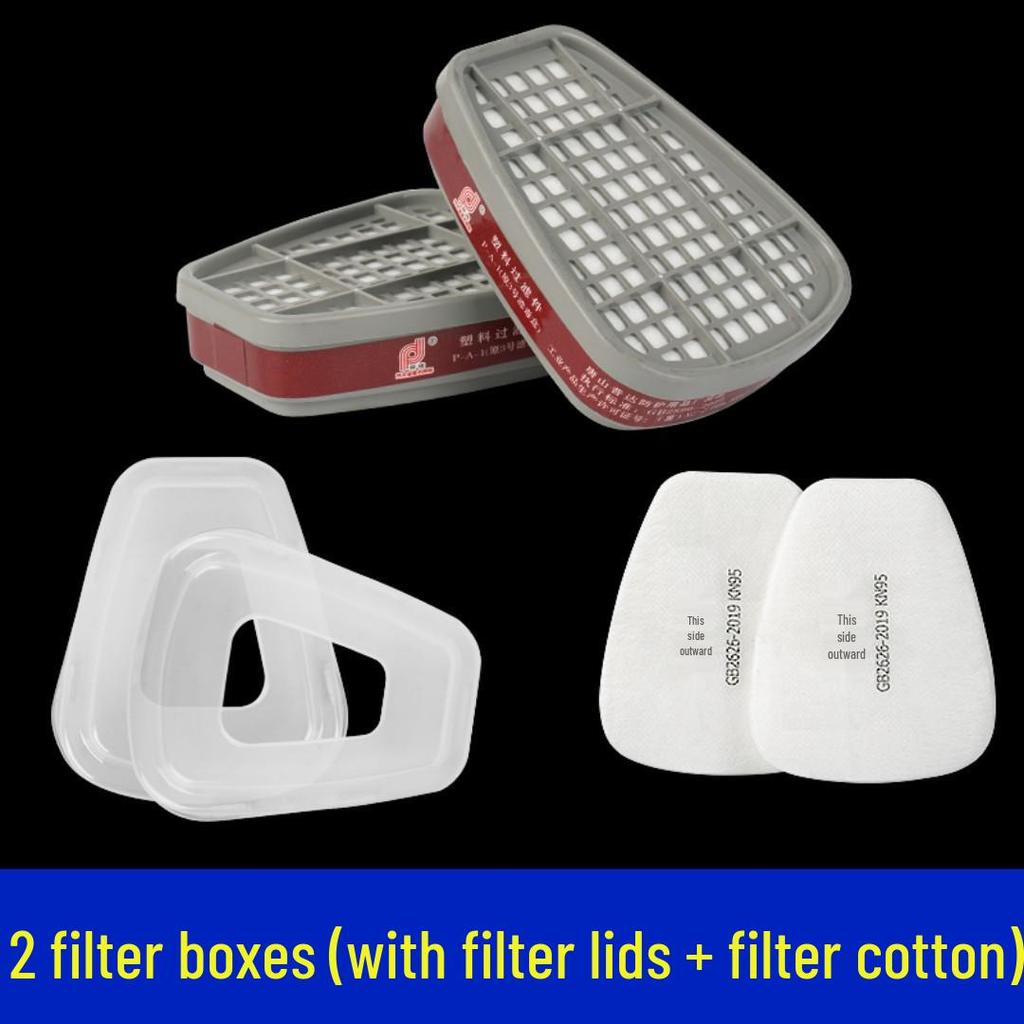 6200 Mask: Activated Carbon Gas Filter for Paint, Pesticides, Odor, and Dust Protection