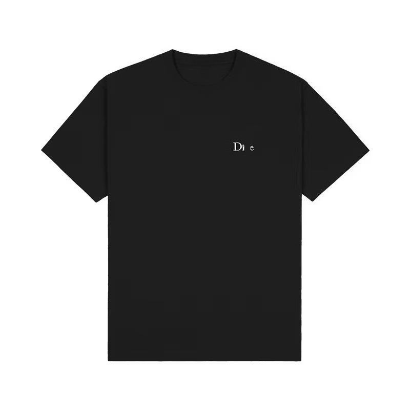 La Maglietta Classica con Logo Piccolo Colore Solido Americano Semplice a Maniche Corte per Uomo e Donna Indumento Estivo Top Versatile Casual