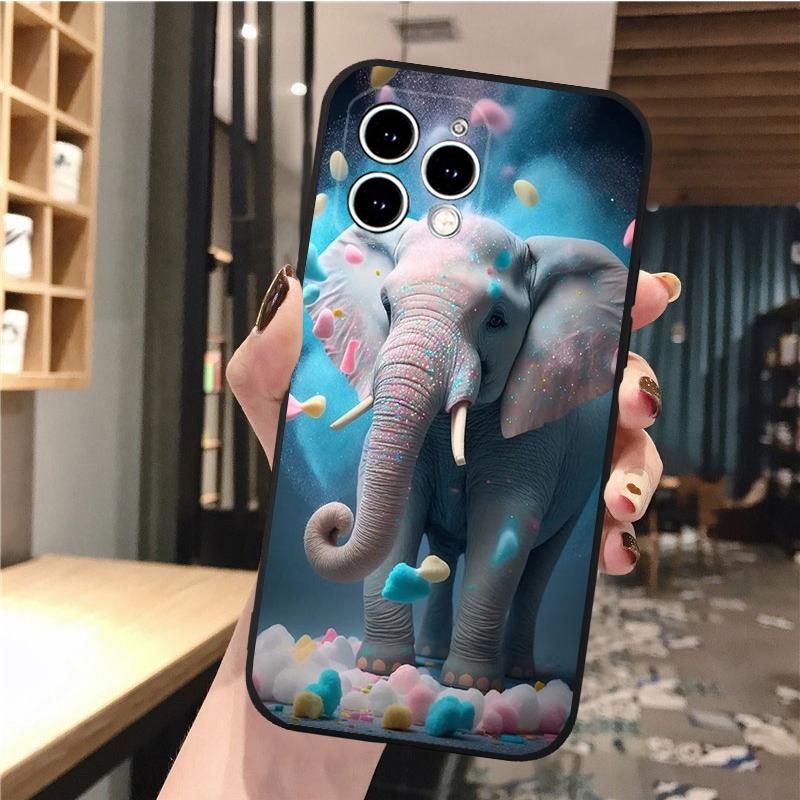 

Чехол для телефона со слоном для iPhone Samsung Galaxy Redmi Xiaomi Oppo OnePlus Note SA 7 8 9 10 11 12 13 14 20 21 22 23 53 54 Pro Max Plus Ultra TPU Soft Samsung Galaxy A13