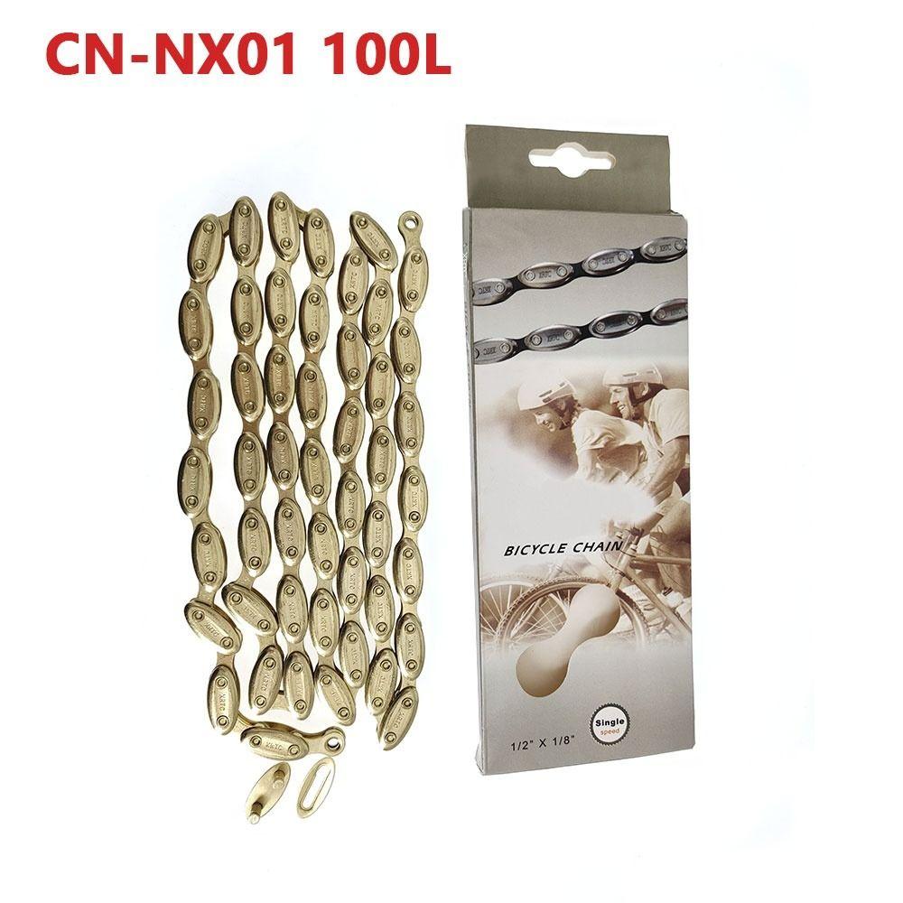 100 Link Bicycle Chain Fixed Gear Single Speed Chain Heavy Duty Bicycle Olive Chain  BMX Bike