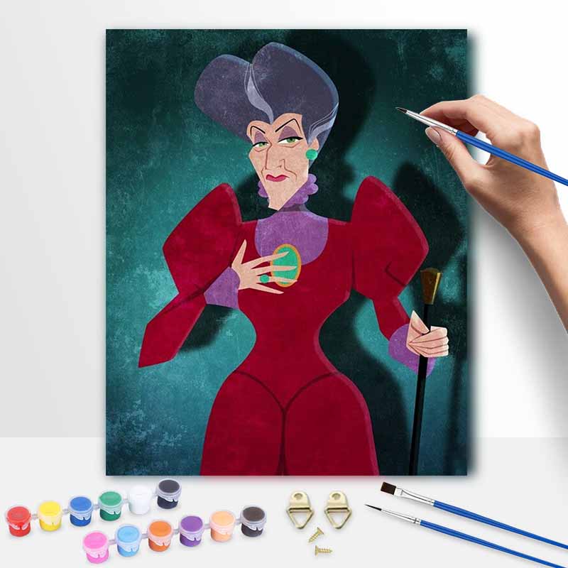 Disney Lady Tremaine Oil Painting Kit Home Decor Gift